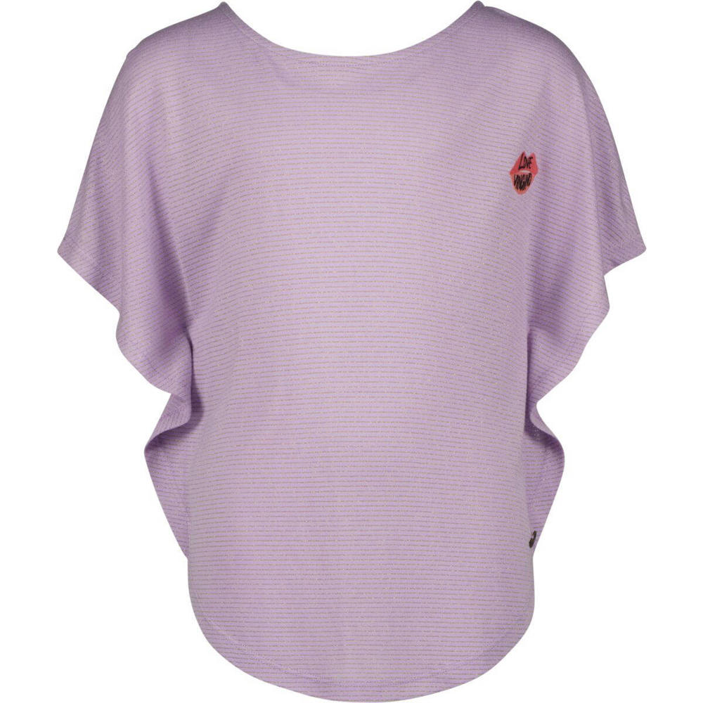 Lavendelkleurige meisjes Vingino T-shirt mouwen van viscose met korte mouwen en ronde hals