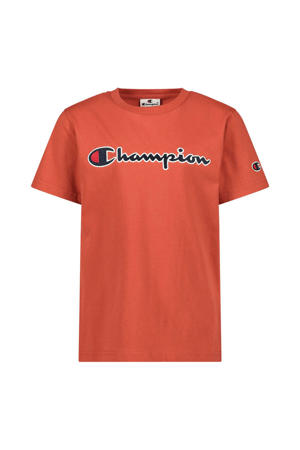 T-shirt met logo oranje