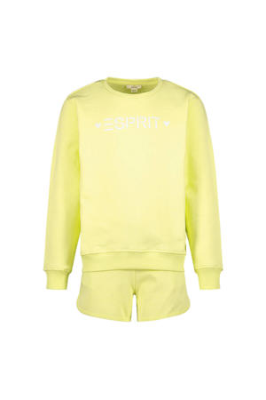sweater + short geel