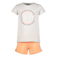 thumbnail: ESPRIT T-shirt + short lichtgrijs melange/oranje