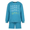 ESPRIT sweater + T-shirt + korte broek blauw