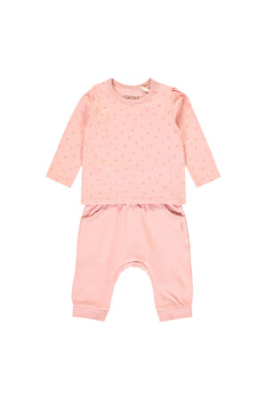 longsleeve + broek roze