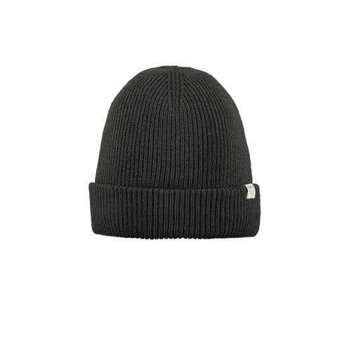 Barts rib gebreide muts Kinabalu donkergroen Jongens/Meisjes Acryl Effen