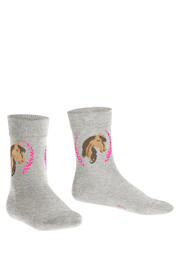 thumbnail: FALKE sokken grijs met paarden print