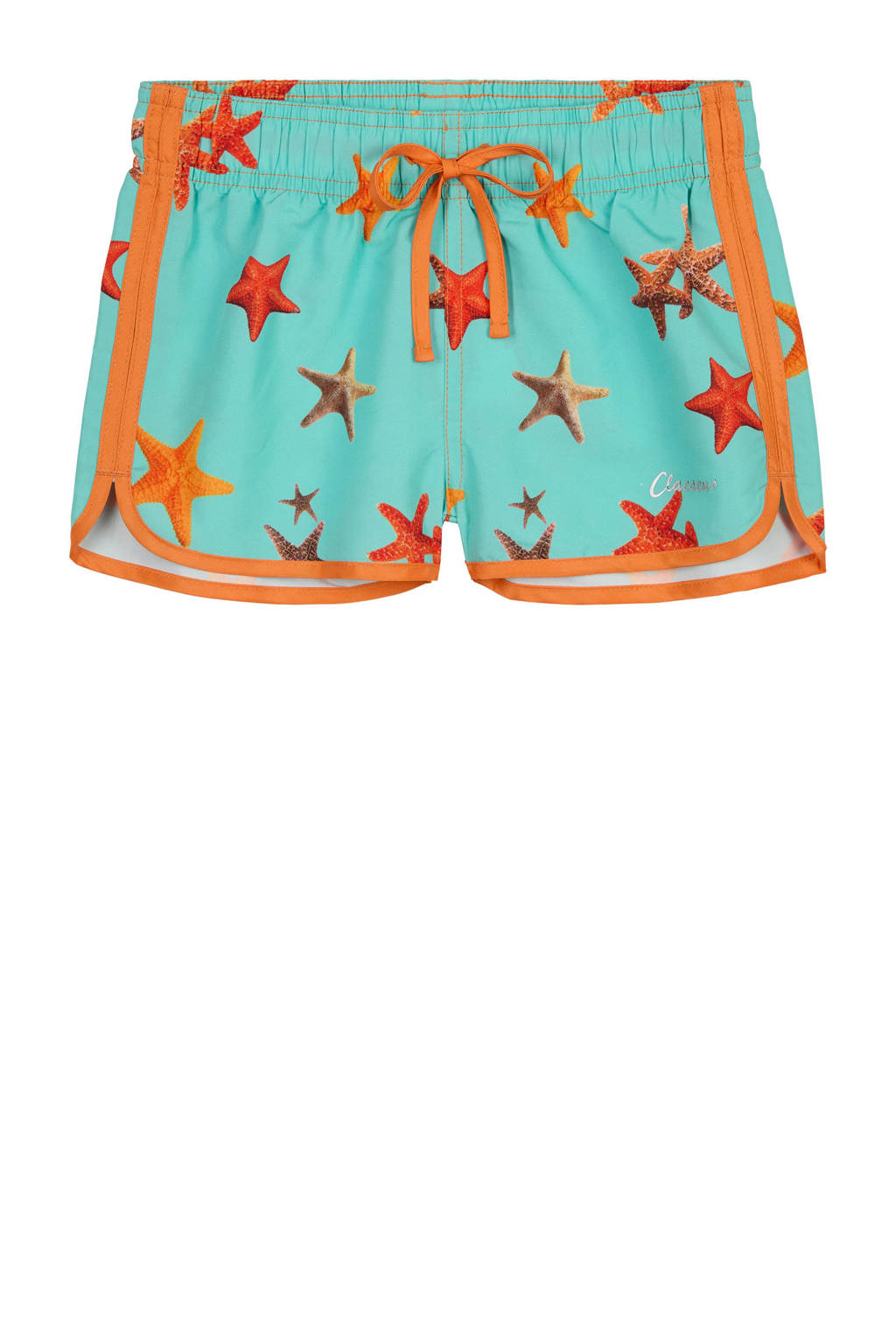 Claesen's zwemshort Sea Star turquoise/oranje