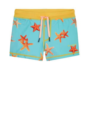 zwemboxer Sea Star turquoise/oranje
