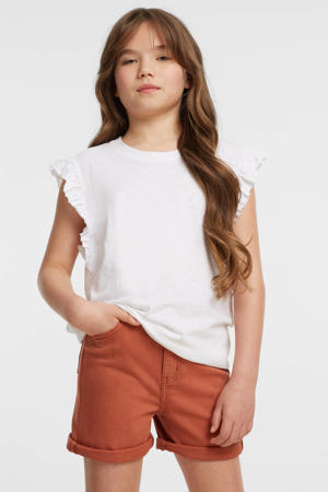 denim short teracotta