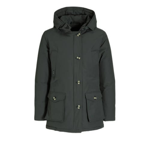 Airforce winterjas grijs Meisjes Katoen Capuchon Effen