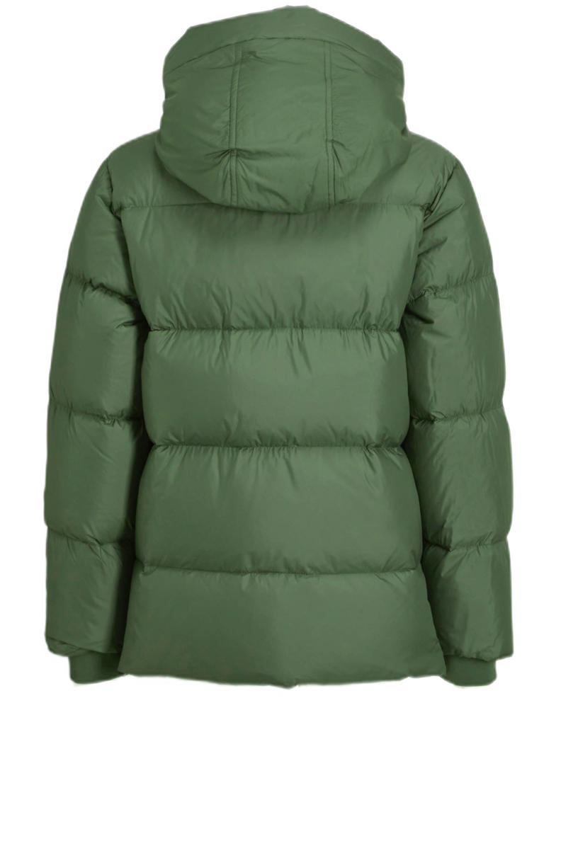 Woolrich winterjas met all over print groen