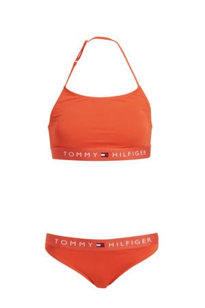 crop bikini oranje