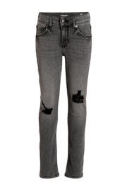 thumbnail: Grey denim jongens anytime slim fit jeans van denim met regular waist