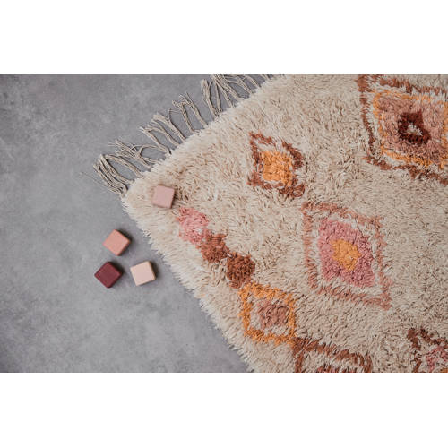 Tapis Petit vloerkleed Inez (180x120 cm) Roze Ruit