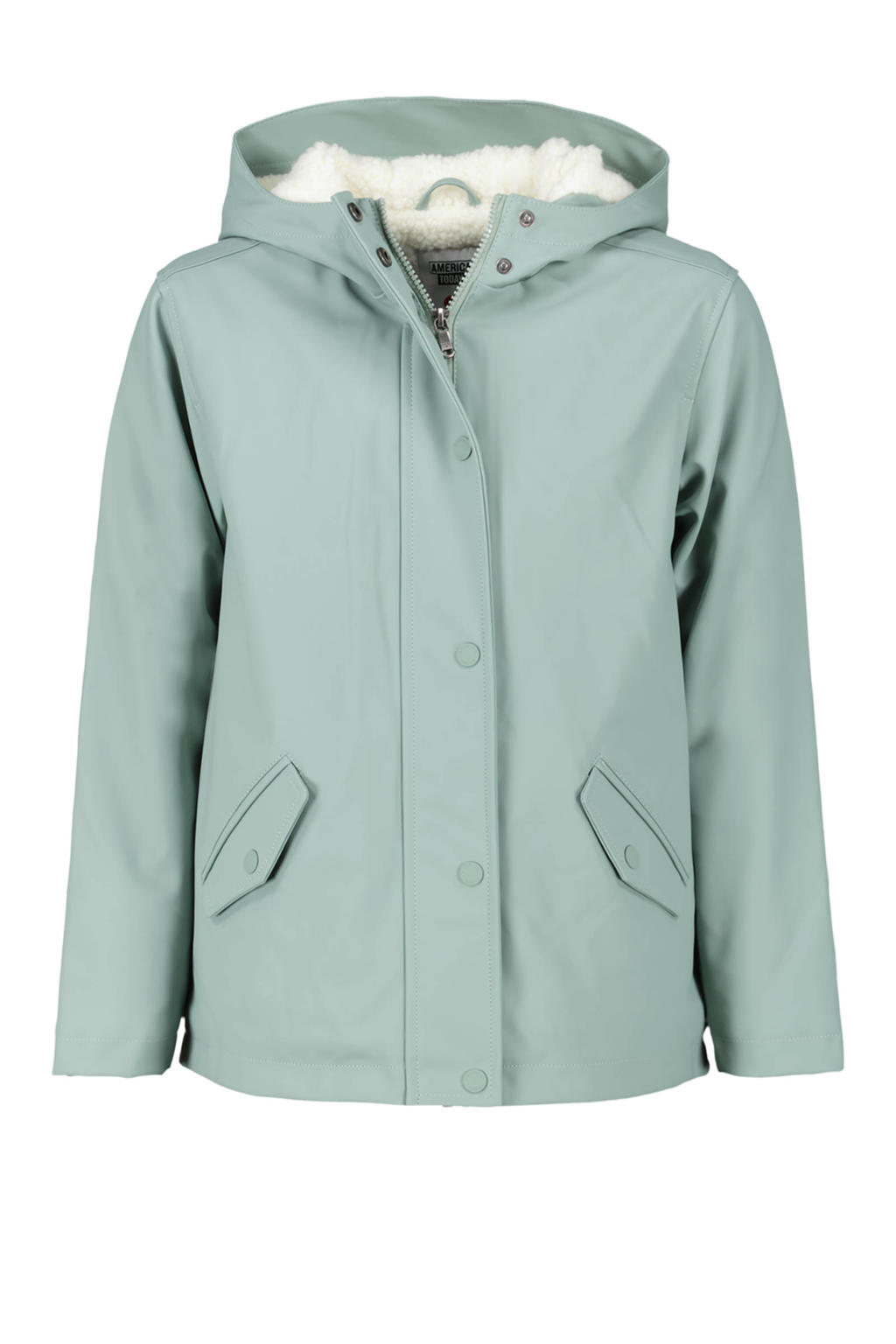 Friesennerz Regenjas voor dames, gevoerd met teddy-fleece, waterdicht, met imitatiebont, warm, PU-windbreaker, regenparka voor de winter, Rood, 40 Friesennerz Regenjas voor dames, gevoerd met teddy-fleece, waterdicht, met imitatiebont, warm, PU-windbreaker, regenparka voor de winter, Rood, 40