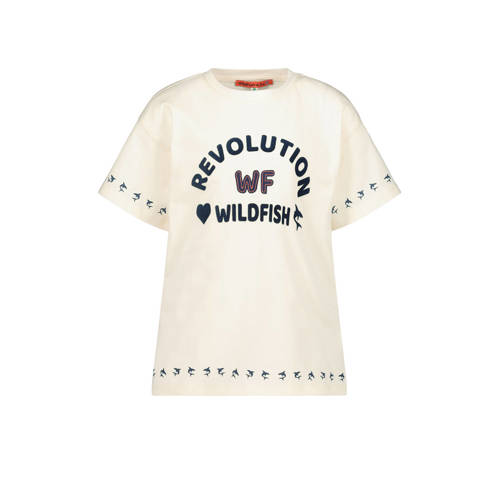 Wildfish T-shirt van biologisch katoen offwhite Wit Meisjes Katoen (biologisch) Ronde hals - 104