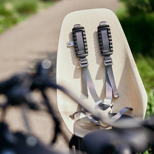 Urban Iki Momigara Bio achterzitje framebevestiging Fietsstoeltje achter Beige