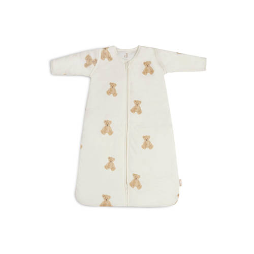 Jollein gevoerde slaapzak met afritsbare mouw Teddy Bear Babyslaapzak Ecru 70 cm afbeelding
