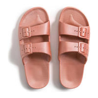 thumbnail: Roze meisjes Freedom Moses Fancy slippers van rubber met gesp en effen