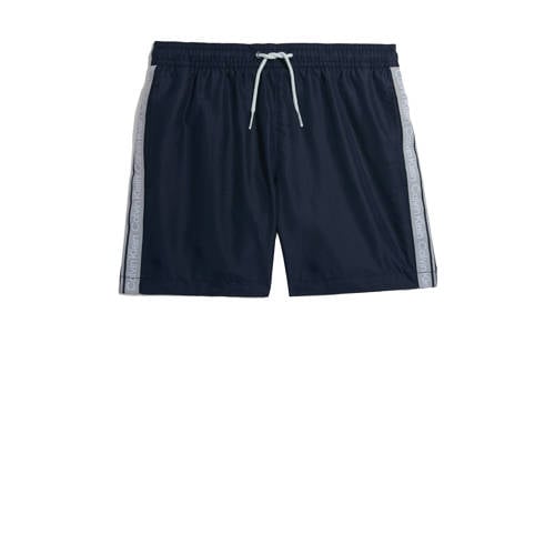 Calvin Klein zwemshort donkerblauw/grijs Jongens Gerecycled polyester Meerkleurig