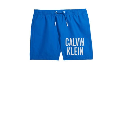 Calvin Klein zwemshort blauw Jongens Polyester Logo