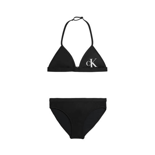 Calvin Klein triangel bikini zwart Meisjes Gerecycled polyester (duurzaam) - 128/140