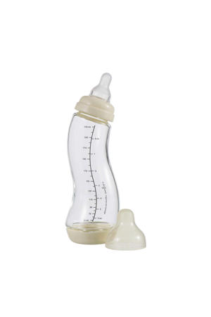 Glazen S-Babyfles Anti Koliek - 250 ml - Créme - Anti Colic tegen krampjes