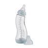 Difrax Natural Glazen S-Babyfles Anti Koliek - 250 ml - Lichtblauw - Anti Colic tegen krampjes
