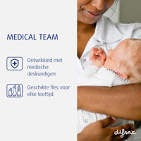 thumbnail: Difrax Natural S-Babyfles Anti Koliek - 250 ml - Roze - Anti Colic tegen krampjes