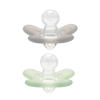 Difrax Natural Siliconen Fopspeen - Grijs + Groen - 6-18 maanden (2 stuks)