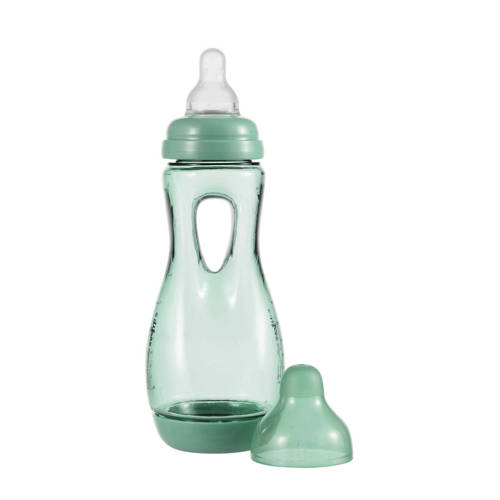 Difrax Handgreep Babyfles - 240 ml - Groen | Fles van Difrax
