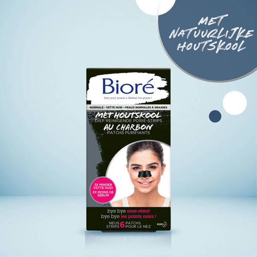 Bioré Diep Reinigende Poriestrips 6 strips Masker