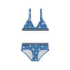 Shiwi triangel bikini Luna blauw/wit