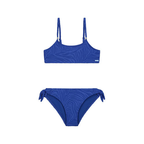 Shiwi crop bikini Liv blauw Meisjes Polyester Effen