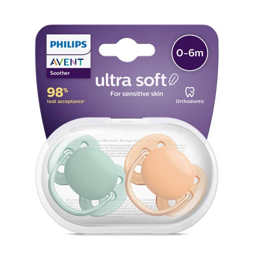 Philips Avent Ultra Soft Fopspeen 0-6M 2 stuks SCF091 03