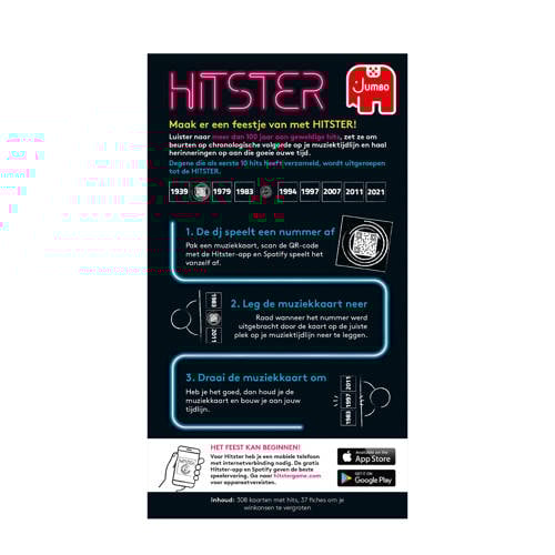 Jumbo Hitster Bordspel | Bordspel van | Speelgoed > Spelletjes > Bordspellen