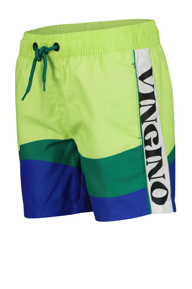 Umeki periode opgroeien Vingino zwemshort Xuus groen/blauw | kleertjes.com