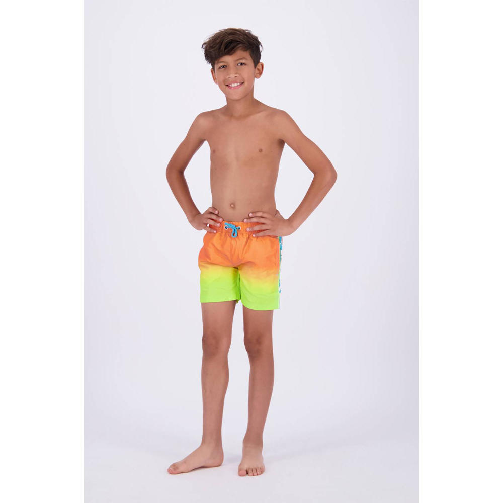 Vingino zwemshort Xuus oranje/limegroen