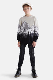 thumbnail: Dark blue denim jongens Shoeby slim fit jeans Gregor Cargo van katoen 