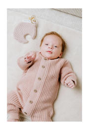 thumbnail: Baby's Only gebreid baby boxpak Soul van katoen oudroze