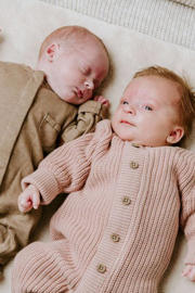 thumbnail: Baby's Only gebreid baby boxpak Soul van katoen oudroze