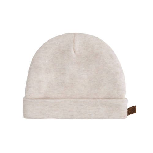 Baby's Only gebreid baby mutsje warm linen Ecru Jongens/Meisjes Katoen - maat 3-6 mnd afbeelding
