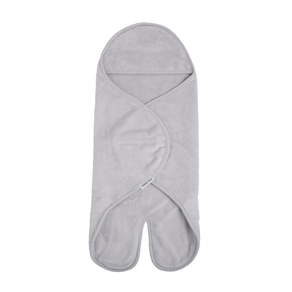 Baby's Only wikkeldeken met voetjes Cozy autostoel 0+ 5-puntsgordel dusty grey