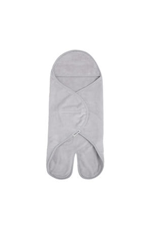 wikkeldeken met voetjes Cozy autostoel 0+ 5-puntsgordel dusty grey