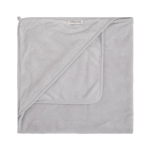 Baby's Only wikkeldeken Cozy 75x75 cm 5-puntsgordel dusty grey Grijs Effen afbeelding