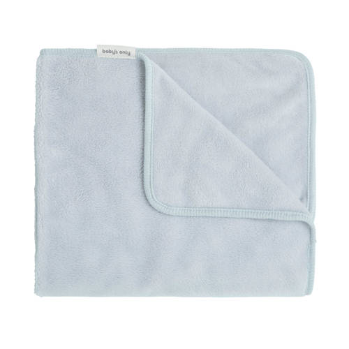 Baby's Only baby wiegdeken Cozy 70x95 cm misty blue Babydeken Blauw Effen afbeelding