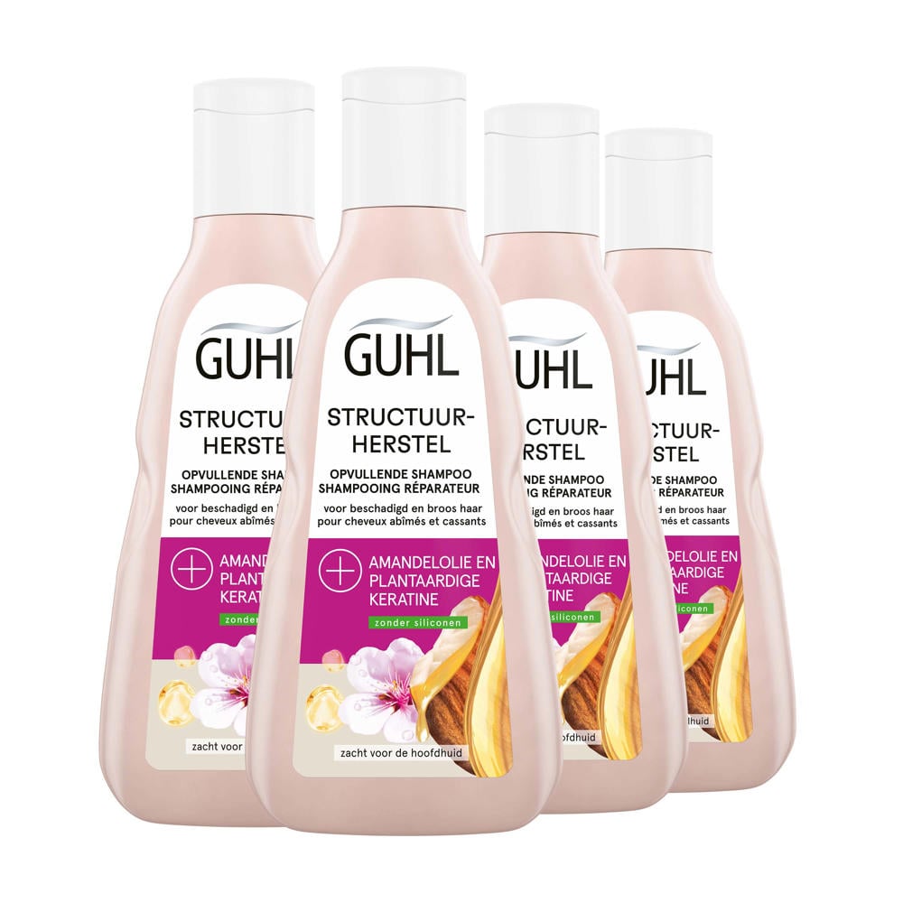 Guhl Structuur Herstel shampoo - 4 x 250 ml