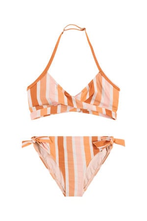 triangel bikini roze/beige/oranje