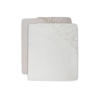 Jollein katoenen jersey ledikant hoeslaken 60x120 cm Ivory/Nougat (set van 2)
