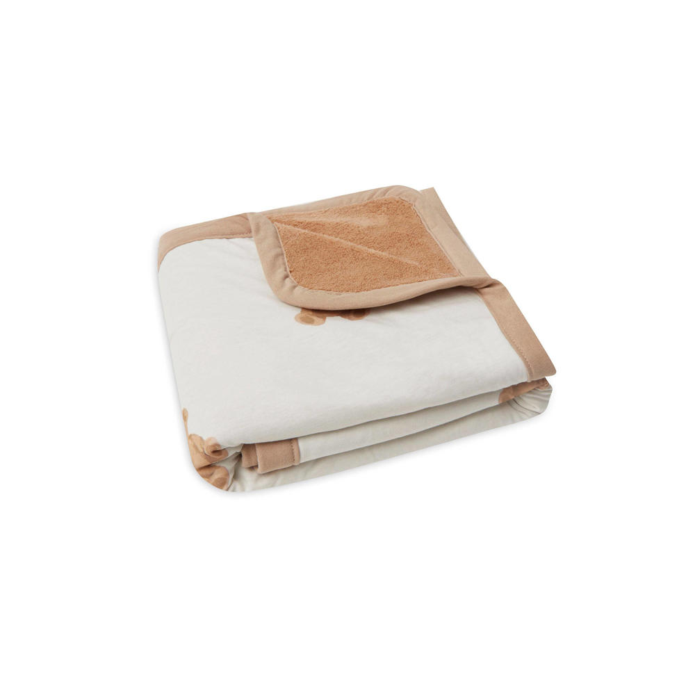 Jollein gevoerde baby wiegdeken Jersey 75x100cm Teddy Bear