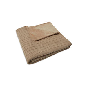 ledikantdeken Velvet Pure Knit Biscuit