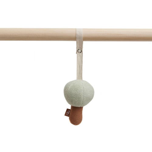 Jollein Gebreide babygym speeltjes set van 3 Wagenspanner Beige